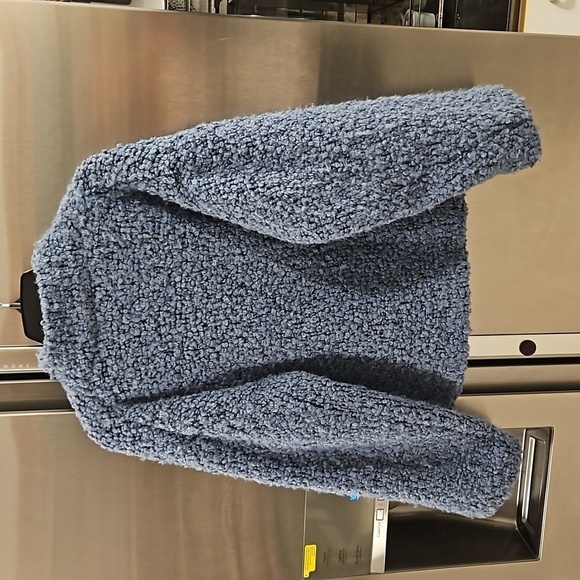 💕IRO💕 Daney Loop Knit Jacket ~ Blue EU 40 = US 8 - Picture 7 of 12